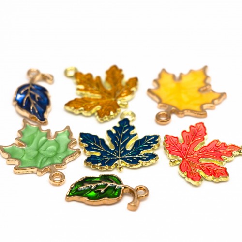 Подвески "Листья" микс